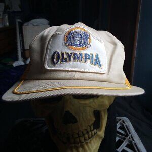Vintage Swingster Olympia Beer Patch Snap Trucker Hat Cap